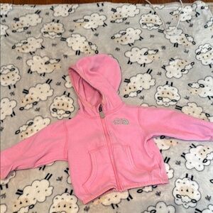 The North Face Pink Zip-Up Hoodie Sweatshirt
